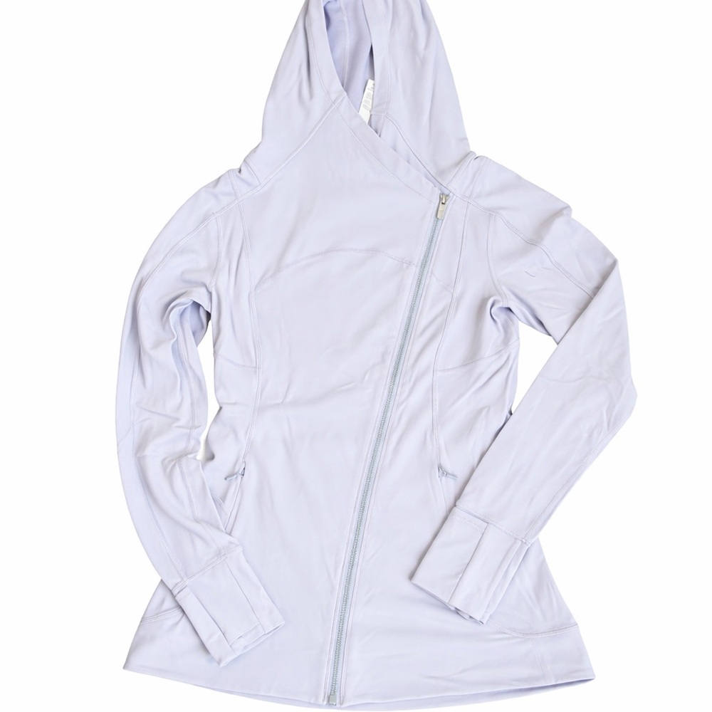 Lululemon Lavender Hooded sweatshirt with Asymmetrical Zipper